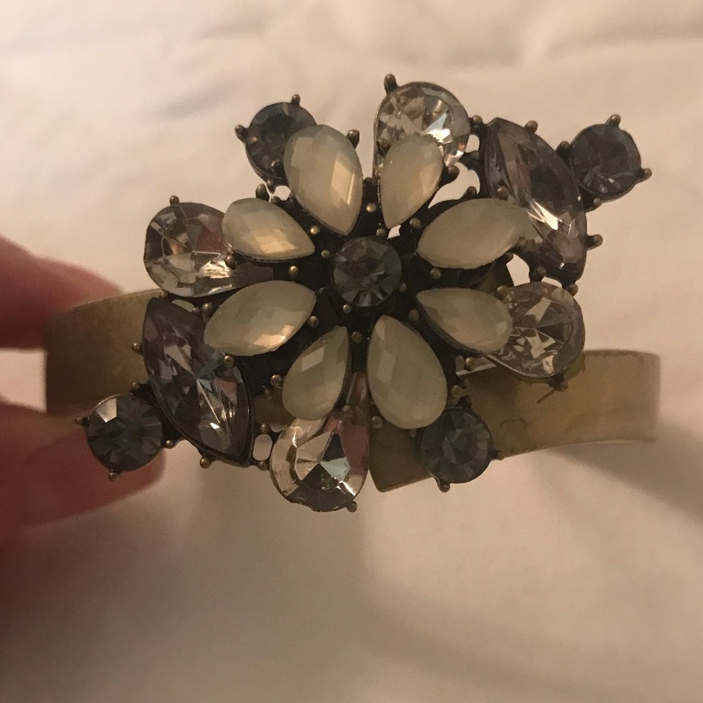 Jeweled cuff bracelet